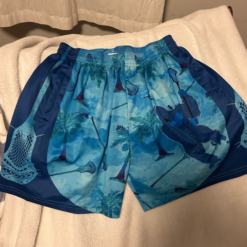 Blue Athletic Men Shorts
